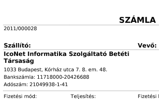 Vásárolja meg az IcoNet EasyInvoice számlázoprogramot!