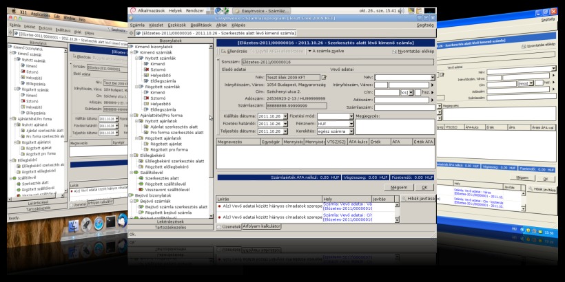 A számlázóprogramunk futtatható Linux, Mac OSX, Windows alapú operációs rendszereken is.